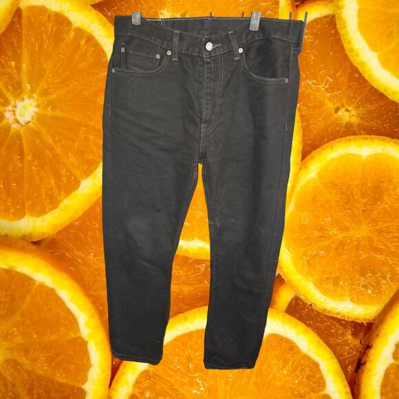 Levi's 505 Black Straight Leg Jeans‎ Size 33x32 - Picture 3 of 5